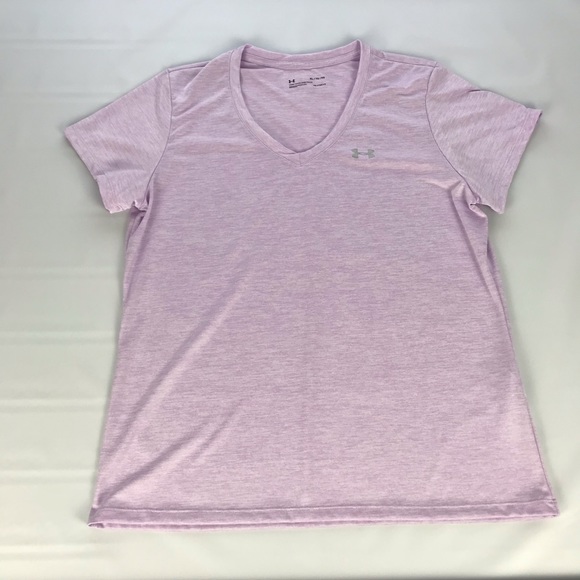 Lot (2) Under Armour Loose Fit Heatgear V Neck Tee - Picture 2 of 12
